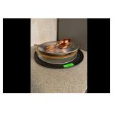 Mixed lot of Serving Trays and Copper Measuring...