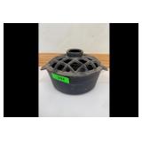 Cast Iron Floral Frog Decorative Lid