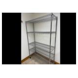 Tier Rolling Wire Shelving Unit