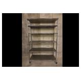 Seville Classics 6 Tier Rolling Wire Rack