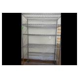 Rolling 6 Tier Chrome Wire Shelf Rack