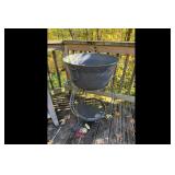 Unbranded Gray Metal Planter with Stand