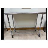 Metal Kitchen Cart Stainless Steel Top Wire...