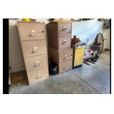 Beige Filing Cabinet Office Storage
