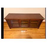 Brown TV Stand Glass Doors Model W570-21