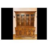 Tell City Hutch Andover Finish Glass Doors