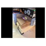 Vintage Needlepoint Floral Throw Blanket