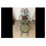 Green 3 Tier Metal Plant Stand