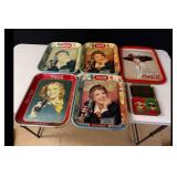 Mixed lot of Coca-Cola vintage serving trays