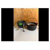 Mixed lot of Vintage Cast Iron Cauldrons