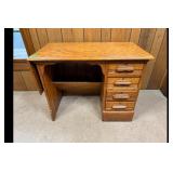 Antique Oak Drop Leaf Desk Furniture