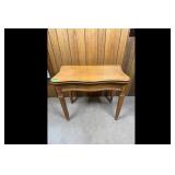 Vintage Wood Console Accent Table Light