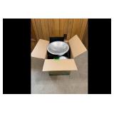 Silver Metal Bowl Set with Accessories