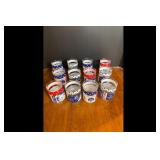 Mixed lot of 13 Apollo Mission Glasses