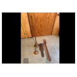 Mixed lot of Antique Copper Wood Kitchen Utensils