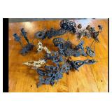 Mixed lot of Antique Metal Candle Holders Sconces