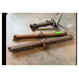 Mixed lot of Antique Ox Yokes and Plow Part