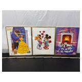Mixed Lot of 3 Disney Framed Art Prints