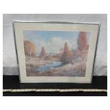 Robert Duncan Signed Framed Landscape Print