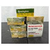 Remington Winchester 22-250 Rem - 55 Grain,...