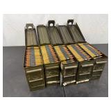Five Cans 30-06 Linked Ammunition Tracer AP Ball
