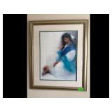 Blue Tranquility Ozz Franca Print 12/99AP Framed