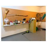 Assorted items in garage