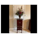 Jewelry Armoire, Storage - Mahogany Finish