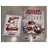 Indiana Football Game Schedule Posters