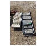 Aluminium Platform and Steel Ladder