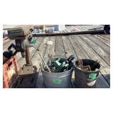 Buckets Of Tools and Bench Drill Press