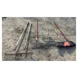 Garden Rakes, Leaf Rakes, Dust Brooms