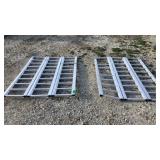 Aluminium Loading Ramps 1 Good Set 1 Bad Set 70"