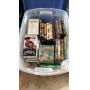 Tote of DVDs & VHS tapes