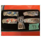 Wolf, Bear, Deer, Eagle Knife Set