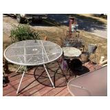 Tables, flower pots, stands