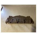 Cast Iron Wall decor w/Hooks