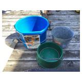 Heated Flat Black Bucket, Heated Pet Bowl,