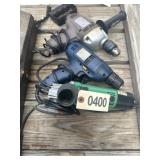 Drills and Angle Grinder