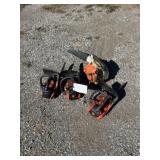 3 top hand saws, Stihl blower