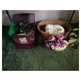Cat, Basket, Swan With Flowers, Misc