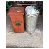 Trash Bin and Trash can