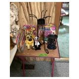 Tv Tray, dog, bears, candle Holders, kids Art