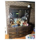 Dresser with Mirror 56ï¿½ W x 17 1/2ï¿½ D x 30ï¿½ T