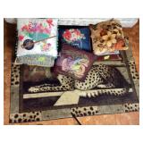 Pillows and Rug