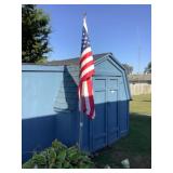 American Flag and Pole