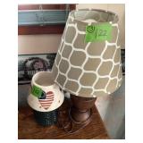 Lamp and Candle and floor lamp