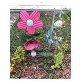 Flower, Peacock, flower, Gazing ball