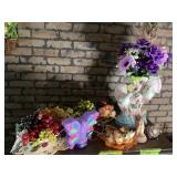 Plastic Fruit, Vase, Butterfly Lamp etc