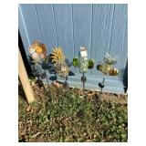 Bee, cactus, pineapple, flower